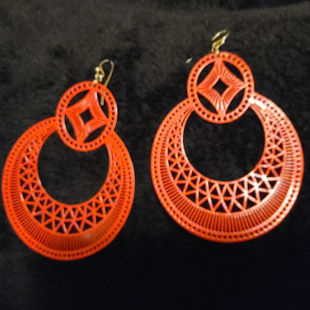 Bohemian Red Earrings